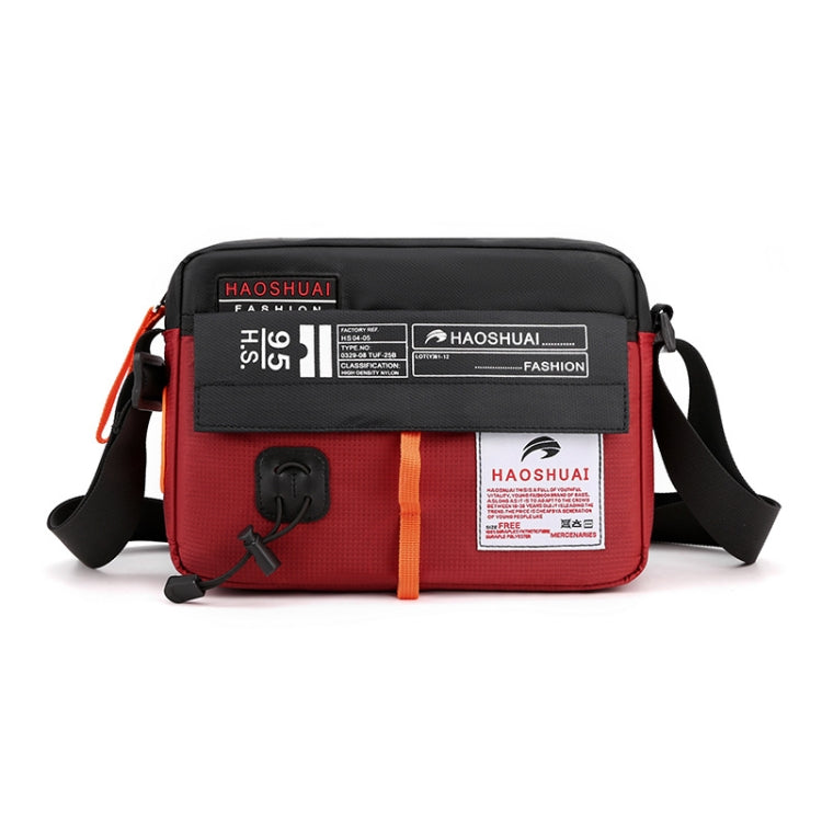 HAOSHUAI 204 Sports Leisure Men Outdoor Waterproof Nylon Shoulder Bag, 204 Army Green, 204 Brick Red, 204 Light Blue, 204 Dark Blue, 204 Black, 204 Grey
