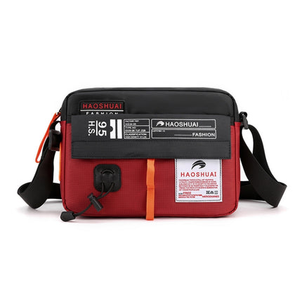 HAOSHUAI 204 Sports Leisure Men Outdoor Waterproof Nylon Shoulder Bag, 204 Dark Blue, 204 Black, 204 Grey, 204 Army Green, 204 Brick Red, 204 Light Blue