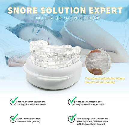 Dental Tray Adjustable Bite Sleep Aid Anti-Snoring Teeth Whitening Sports Braces, Dental Tray