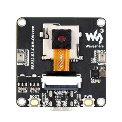Waveshare ESP32-S3 AIoT Camera Development Board, With GC0308 Camera, With GC2145 Camera, With OV3660 Camera, With OV5640 Camera