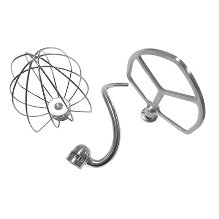 Accesorios de acero inoxidable, para cabezal de batidora KitchenAid 5QT, para cabezal de batidora KitchenAid 6QT, para batidor de varillas KitchenAid 5QT, para gancho amasador KitchenAid 5QT, para batidor de varillas KitchenAid 6QT