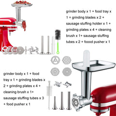 For Kitchenaid Porking Enemy Accessories Dough Maker Grinder Meat Universal Set