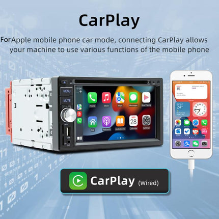 6.2 inch Bluetooth AUX Mobile Phone Interconnection USB Interface Car DVD