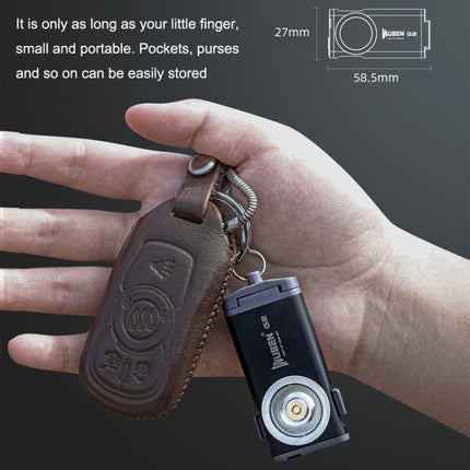 WUBEN G2 Strong Light LED Flashlight USB Outdoor Campers And Household Super Bright Key Chain Light, WUBEN G2 Black