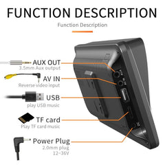 7 inch AHD Wireless CarPlay Car MP5 Player, Support Mobile Phone Interconnection