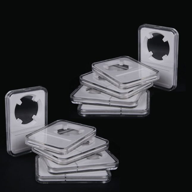 Commemorative Coin Identification Rating Box Coin Collection Box, Color: White (40mm), White (25mm), White (27mm), White (30mm), White (38.5mm), White (40mm)