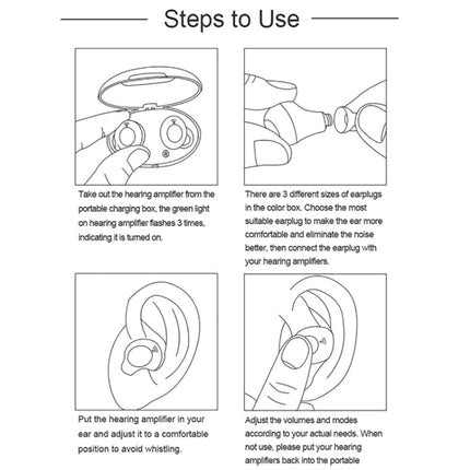 Z-300 TWS Rechargeable Sound Amplifier Deaf Hearing Aids