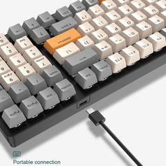 ZIYOU LANG  K3 100 Keys Game Glowing Wired Mechanical Keyboard, Cable Length: 1.5m, Style: