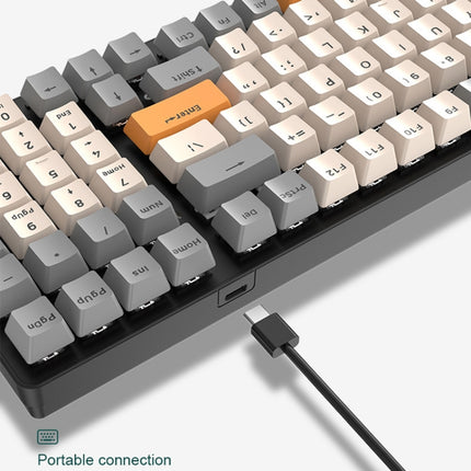 ZIYOU LANG  K3 100 Keys Game Glowing Wired Mechanical Keyboard, Cable Length: 1.5m, Style:, K3  Water Green Version Red Axis, K3 Bee Version Red Axis, K3 Micro Light Hot Plug Version Red Axis, K3 Water Green Hot Plug Version Green Axis                 ...