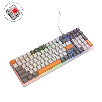 ZIYOU LANG  K3 100 Keys Game Glowing Wired Mechanical Keyboard, Cable Length: 1.5m, Style:, K3  Water Green Version Red Axis, K3 Bee Version Red Axis, K3 Micro Light Hot Plug Version Red Axis, K3 Water Green Hot Plug Version Green Axis                 ...