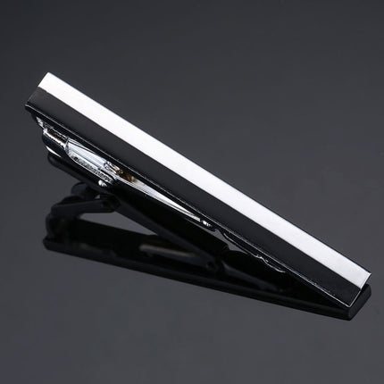 Brass Polished Gum Pattern Business Men Tie Clip, Color: Black Beard, Black Strips, Black Beard, Black Glossy, Black Silver Stripe, Silver Stripe, Red Pattern, Golden Pattern, Silver Black, Silver Batch Flower, Black Batch Flower, Golden Batch Flower  ...