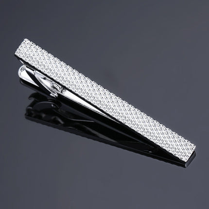 Brass Polished Gum Pattern Business Men Tie Clip, Color: Black Beard, Black Strips, Black Beard, Black Glossy, Black Silver Stripe, Silver Stripe, Red Pattern, Golden Pattern, Silver Black, Silver Batch Flower, Black Batch Flower, Golden Batch Flower  ...