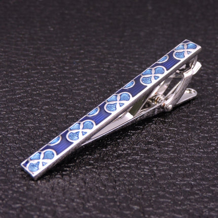 Brass Polished Gum Pattern Business Men Tie Clip, Color: Black Beard, Black Strips, Black Beard, Black Glossy, Black Silver Stripe, Silver Stripe, Red Pattern, Golden Pattern, Silver Black, Silver Batch Flower, Black Batch Flower, Golden Batch Flower  ...