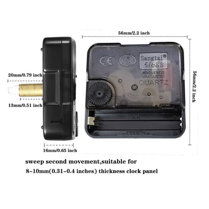 Quartz Clock Dial Repair Kit DIY Wall Clock Parts,Spec: