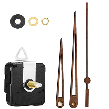 Quartz Clock Dial Repair Kit DIY Wall Clock Parts,Spec:, 4 Movements+4 Sets Needles, Movement+S01 Wooden Needle, Movement+S02 Wooden Needle, Movement+S03 Wooden Needle, Movement+S04 Wooden Needle