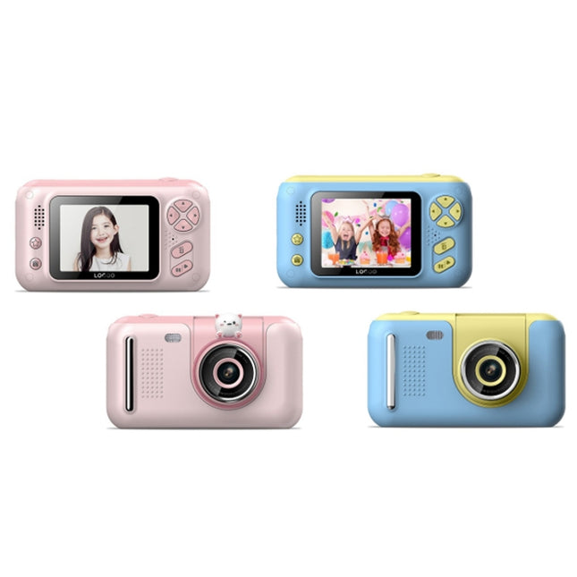 2.4 Inch Children HD Reversible Photo SLR Camera, Pink, Yellow Blue, Pink With Bracket, Yellow Blue With Bracket, Pink + 8G Memory Card + Card Reader, Pink + 16G Memory Card + Card Reader, Pink + 32G Memory Card + Card Reader���������������������������...