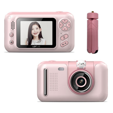 2.4 Inch Children HD Reversible Photo SLR Camera, Pink, Yellow Blue, Pink With Bracket, Yellow Blue With Bracket, Pink + 8G Memory Card + Card Reader, Pink + 16G Memory Card + Card Reader, Pink + 32G Memory Card + Card Reader���������������������������...