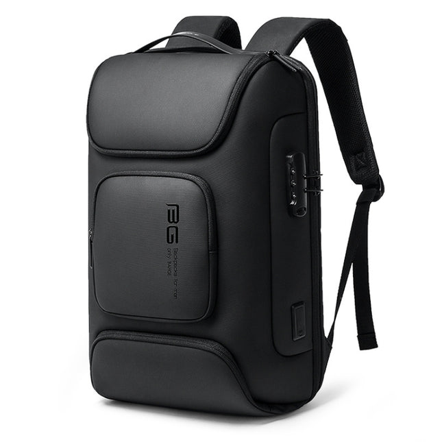 BANGE BG-7216plus Diebstahlsicherer, wasserdichter Reiserucksack für Herren, 15,6 Zoll Laptoptasche, BG-7216plus (Schwarz), BG-7216plus (Grau)