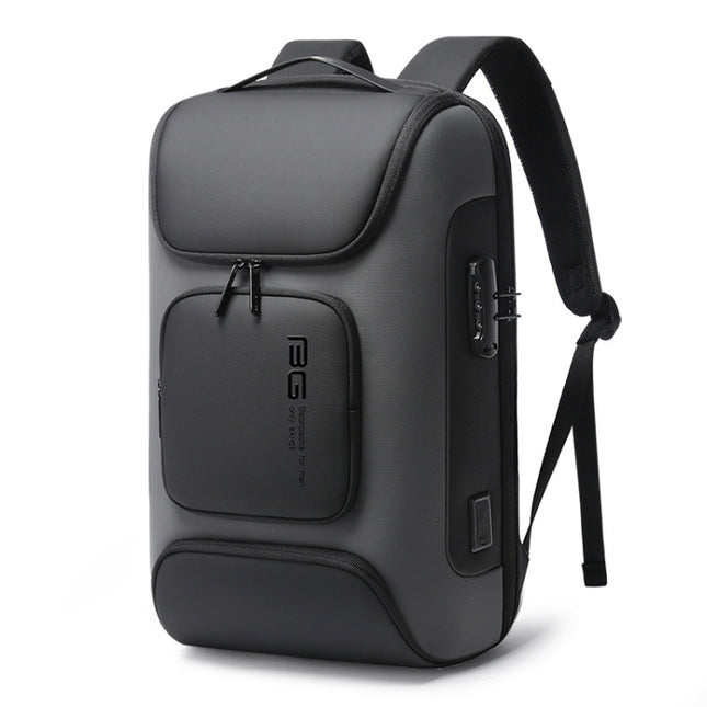 BANGE BG-7216plus Diebstahlsicherer, wasserdichter Reiserucksack für Herren, 15,6 Zoll Laptoptasche, BG-7216plus (Schwarz), BG-7216plus (Grau)