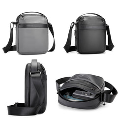 BANGE BG-2876 Men Crossbody Bag Shoulder Bag Casual Business Bags, BG-2876 Black, BG-2876 Grey