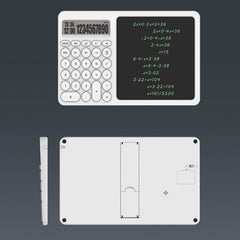 Office Calculator LCD Handwriting Board With Stand, White