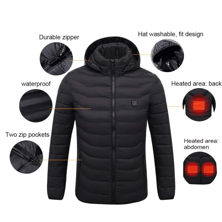 USB Winter Electric Heated Jacket Warm Thermal Jacket