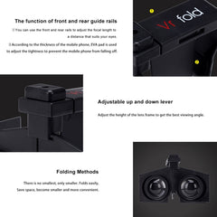 Vr fold V1 Panoramic View Convenient Folding VR Glasses, Vr fold V1