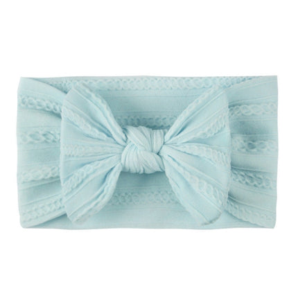 Soft Jacquard Nylon Children Headwear Baby Bow Headband