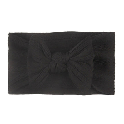 Soft Jacquard Nylon Children Headwear Baby Bow Headband