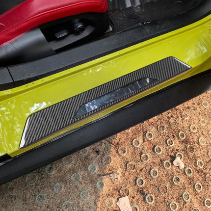 For Chevrolet Corvette C8 2pcs /Set Door Sill Decorative Sticker