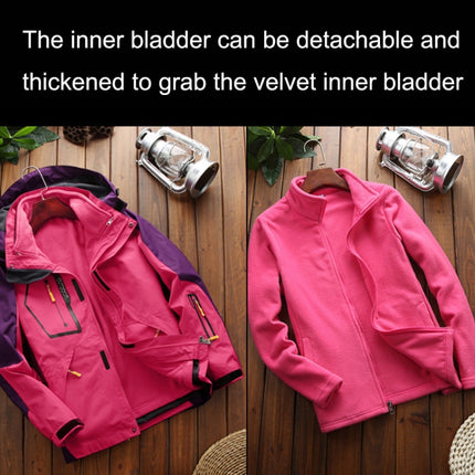 LSM-121 Men Autumn And Winter Jackets Grab Fleece Inner Lining Outdoor Hiking Clothes, L, XL, 2XL