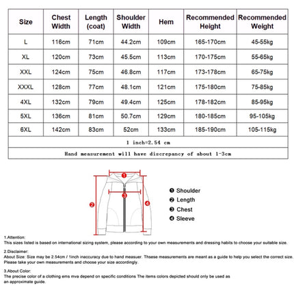 LSM-121 Men Autumn And Winter Jackets Grab Fleece Inner Lining Outdoor Hiking Clothes, L, XL, 2XL
