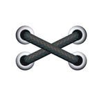 Cross Black Shoelace / Black Cross