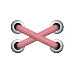 Cross Pink Shoelace / Pink Cross