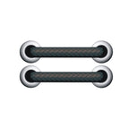 Horizontal Black Shoelace / Black Horizontal
