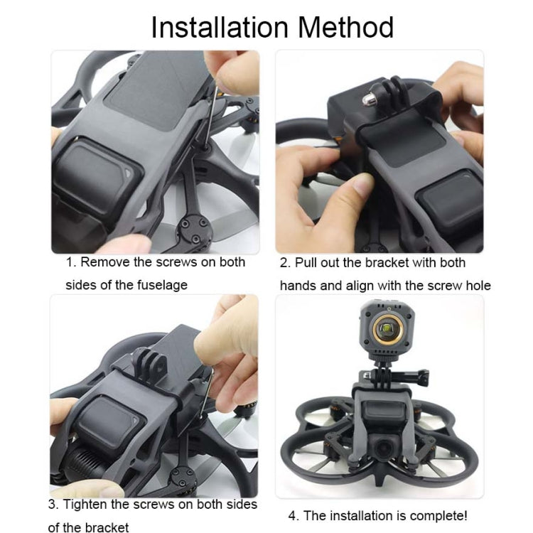Für DJI Avata CQT Oberen Erweiterung Adapter Sport Kamera Halterung, Für DJI Avata