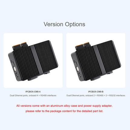 Waveshare Gigabit/2.5G Dual Ethernet Industrial Computer Based On Raspberry Pi CM5, 4 x RS485, 2×RS485+2×RS232