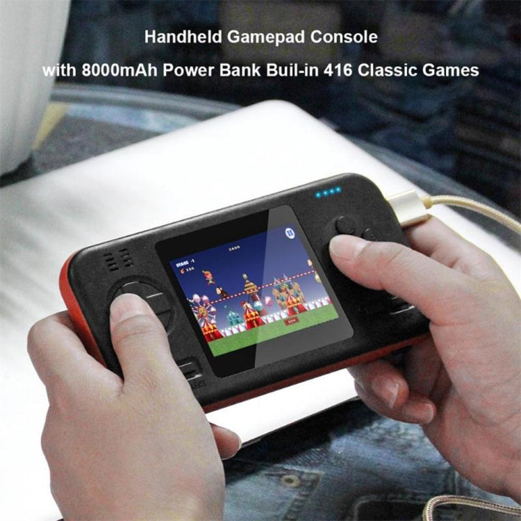 416 Pocket Console Portable Color Screen 8000mAh Rechargeable Game Machine, Black, White, Black Orange, White Orange, White Blue, Blue