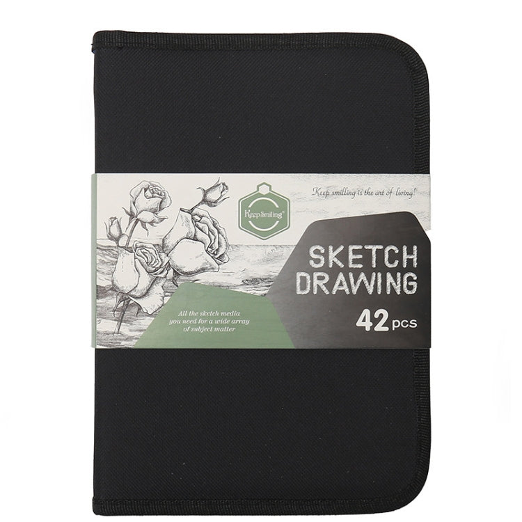 42 In 1 Drawing Painting Sketch Kit with Pencil Erasers Sharpener, 42 In 1