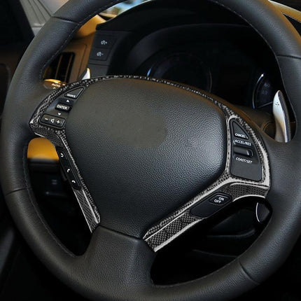 For Infiniti G35/G37/G25/Q60 6pcs /Set Steering Wheel Decorative Cover Trim Sticker