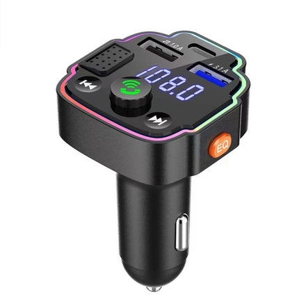 Car Bluetooth FM Transmitter PD Fast Charging Ambient Light, Q6, Q8