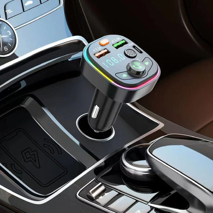 Car Bluetooth FM Transmitter PD Fast Charging Ambient Light, Q6, Q8