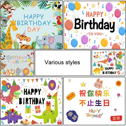 Birthday Party Background Cloth Decoration Shooting Cloth, 90x70cm, 125x100cm