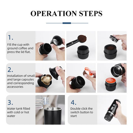 KFJ100 Portable Universal Automatic Espresso Capsule Coffee Maker