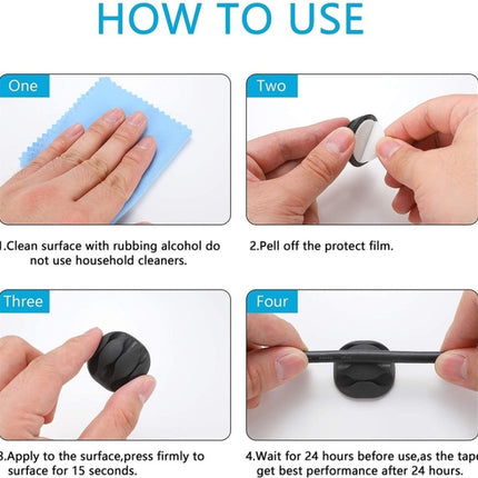 3 In 1 0.5m Kit  Cord Management Organizer Kit Cable Sleeve With Zipper Cable Clip, 5 In 1, 3 In 1 0.5m Kit, 4pcs Zipper Ties, 3 In 1 5m Kit