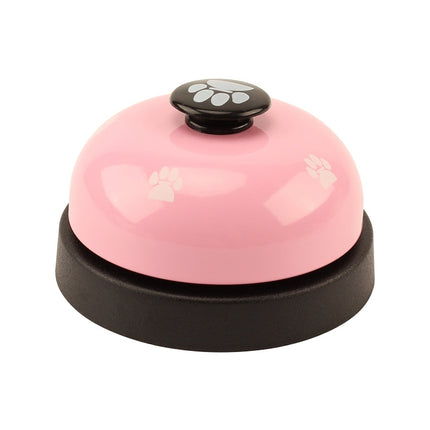 Pet Toy Training Called Dinner Small Bell Footprint Ring Dog Toys, 3pcs Pet Bell White, 3pcs Pet Bell Royal Blue, 3pcs Pet Bell Yellow, 3pcs Pet Bell Red, 3pcs Pet Bell Pink