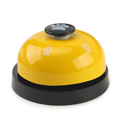 Pet Toy Training Called Dinner Small Bell Footprint Ring Dog Toys, 3pcs Pet Bell White, 3pcs Pet Bell Royal Blue, 3pcs Pet Bell Yellow, 3pcs Pet Bell Red, 3pcs Pet Bell Pink