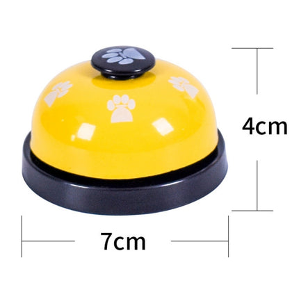 Pet Toy Training Called Dinner Small Bell Footprint Ring Dog Toys, 3pcs Pet Bell White, 3pcs Pet Bell Royal Blue, 3pcs Pet Bell Yellow, 3pcs Pet Bell Red, 3pcs Pet Bell Pink