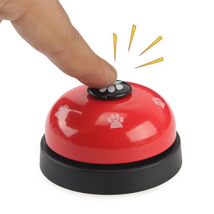Pet Toy Training Called Dinner Small Bell Footprint Ring Dog Toys, 3pcs Pet Bell White, 3pcs Pet Bell Royal Blue, 3pcs Pet Bell Yellow, 3pcs Pet Bell Red, 3pcs Pet Bell Pink