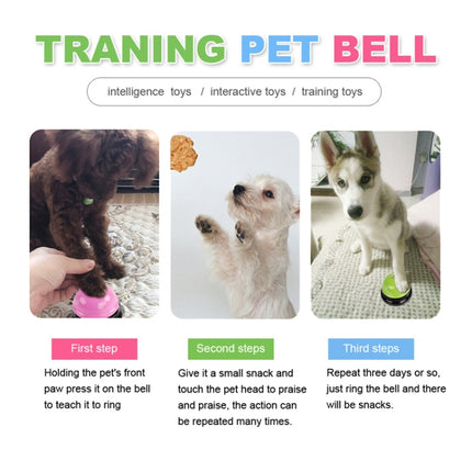 Pet Toy Training Called Dinner Small Bell Footprint Ring Dog Toys, 3pcs Pet Bell White, 3pcs Pet Bell Royal Blue, 3pcs Pet Bell Yellow, 3pcs Pet Bell Red, 3pcs Pet Bell Pink